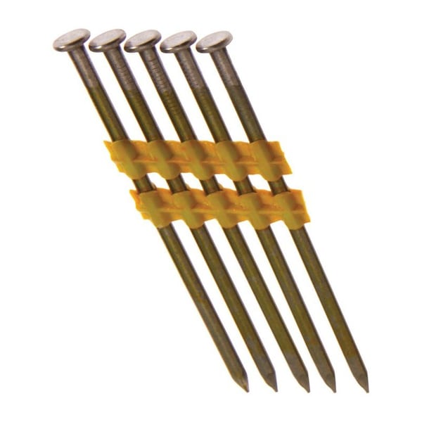 Collated Framing Nail, Steel, Bright Finish, 21 Degrees